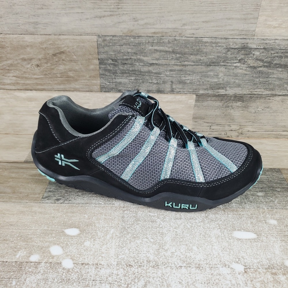 Kuru Chicane Womens Trail Hiking Shoes Sz 12 Wide Black Delirium Lace-Up Sneaker